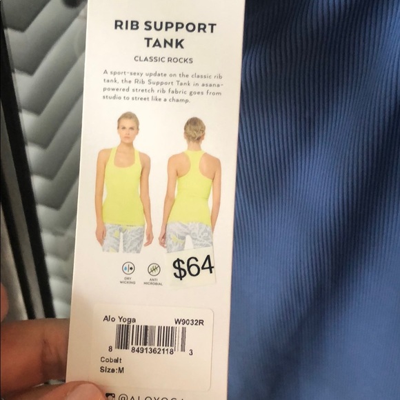 ALO Yoga Blue Tank Top - Picture 3 of 7
